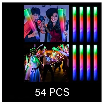 Set Bacchette Luminose in Spugna – 54 Pezzi con LED Multicolore LE583184