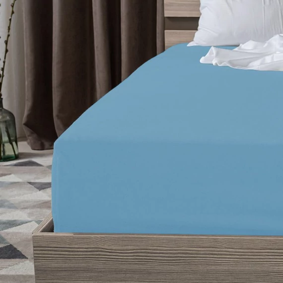 Lenzuolo con Angoli Blu 220 x 230 cm