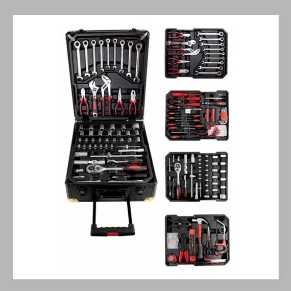 Set Attrezzi Premium 188 Pezzi – 6450 in Valigia Trolley in Alluminio
