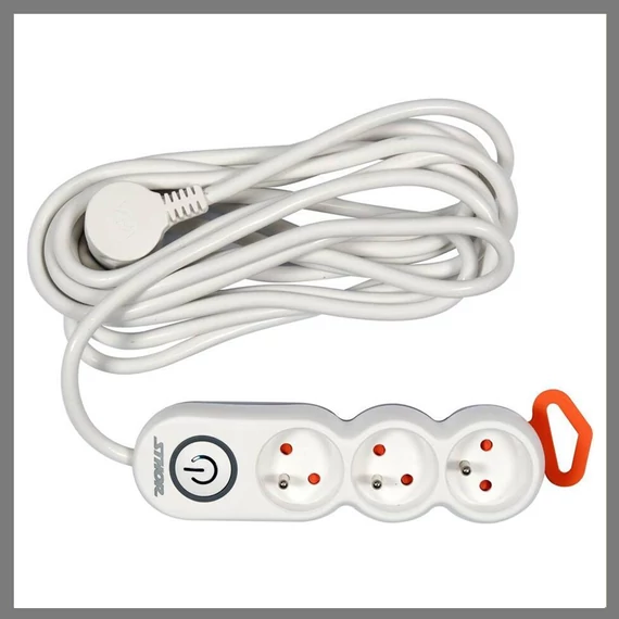 Prolunga elettrica TO-72352 – 3 prese, 3 metri, 3500W
