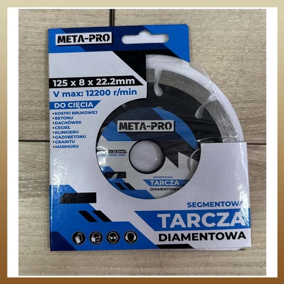Disco da taglio diamantato Meta-Pro 125×8×22,2 mm | Modello METAkorong
