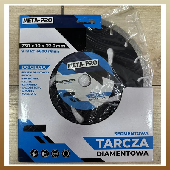 Disco da taglio diamantato Meta-Pro 230×10×22,2 mm | Modello METAkorong2