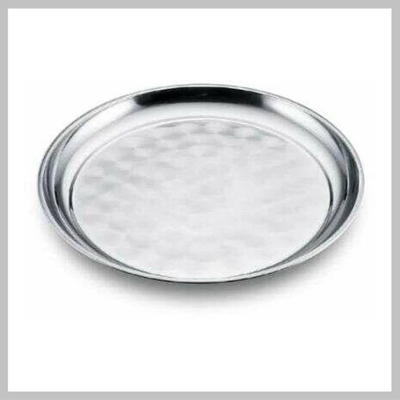 Vassoio rotondo in acciaio inox lucido 40 cm | Victor V-DYP40