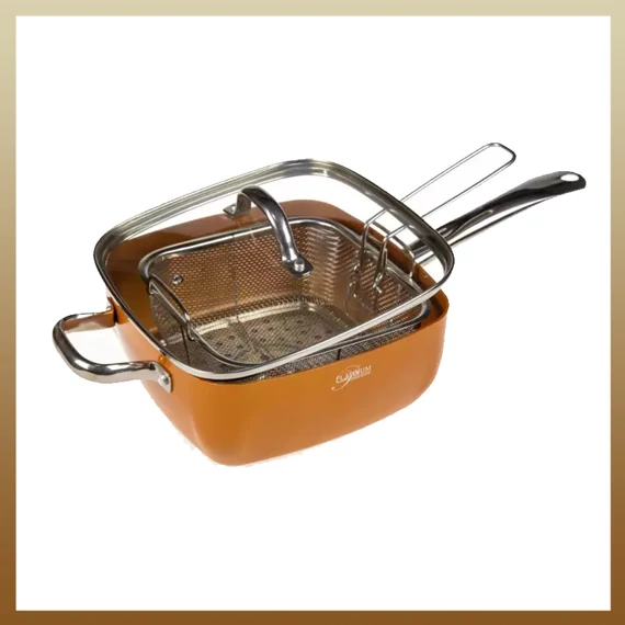 Platinum Premium set di 4 padelle quadrate FA1004