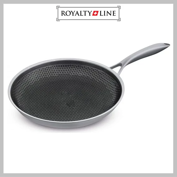 Padella ibrida antiaderente 30 cm Royalty Line RL-HC30 – Tecnologia 3D Try-Plin