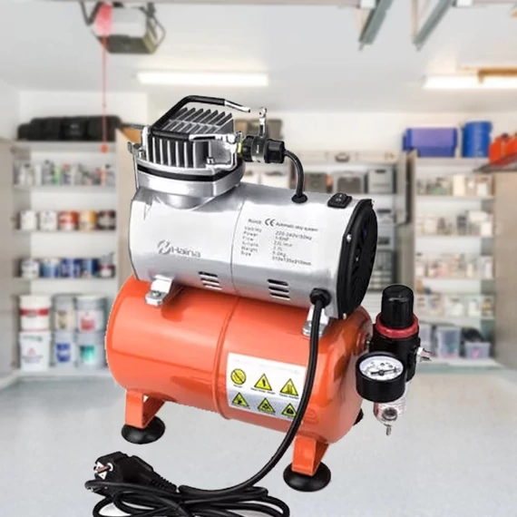 Mini compressore oil-free per aerografo 1100W – 3L – H-1805 HM6307