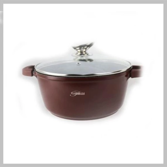 SILVER KING – Casseruola bassa con rivestimento in marmo (32 cm) – Modello SR-3032