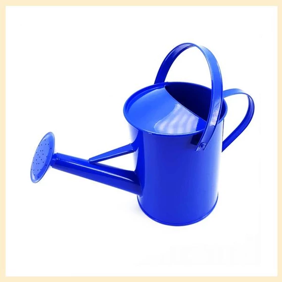Annaffiatoio in metallo per bambini – 15 cm, colore blu (cod. 570133)