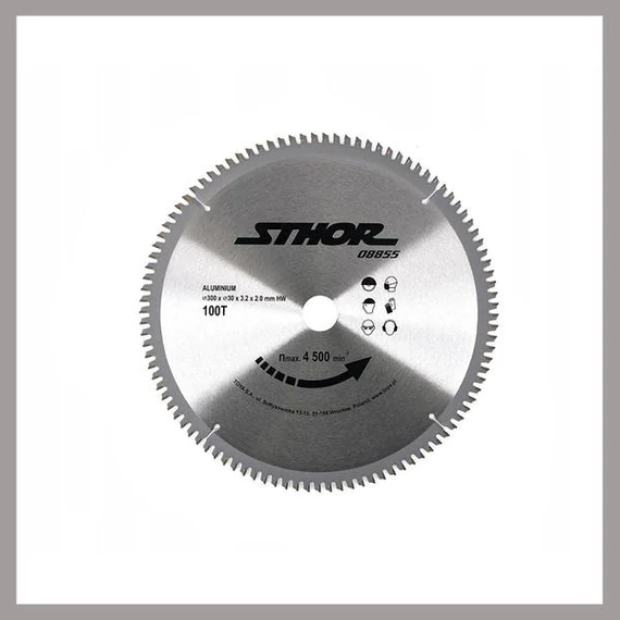 Disco da taglio STHOR per alluminio – 300 x 30 x 2,0 mm / 100 denti TO-08855