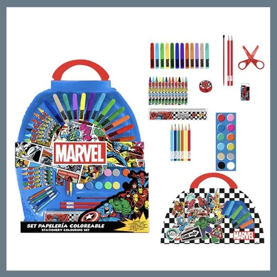 Set di colorazione e cancelleria Marvel Avengers – 50 pezzi – Cod. 2700001773
