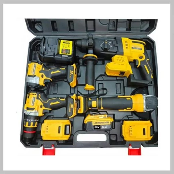 HAYAMI Set di Utensili a Batteria 4 in 1 – 88V – HA-1021