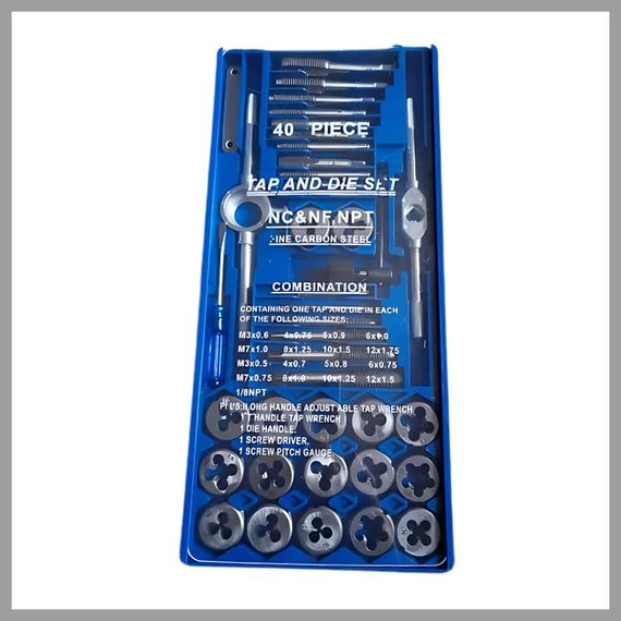 Set da 40 pezzi per filettatura e maschiatura SZ-40