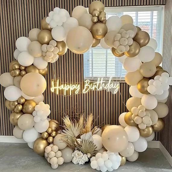 Set Decorativo con 128 Palloncini in Colori Assortiti UY228215