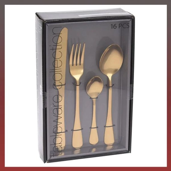 Set di posate 16 pezzi – oro lucido – Mod. 91914.1
