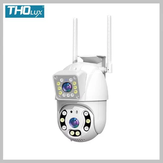 Telecamera di sicurezza WiFi Smart V360 Pro con doppio obiettivo – CAM360-252, 8MP