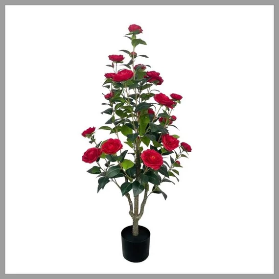 Fiore Artificiale Camelia Rossa 114,3 cm JT88514