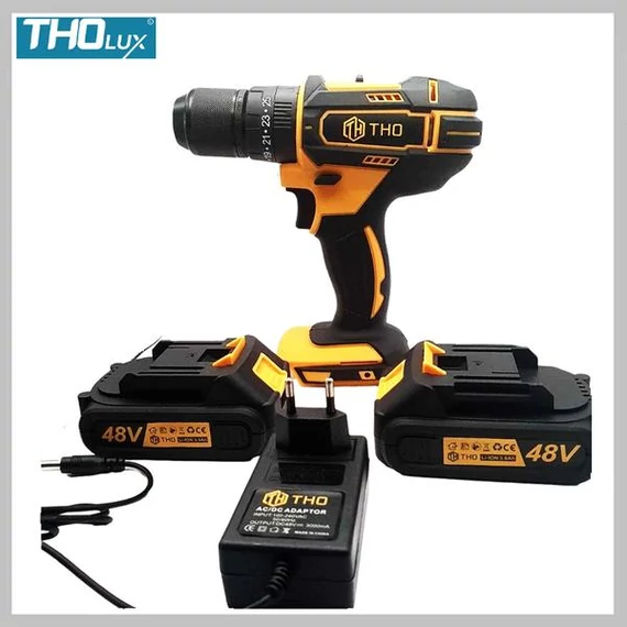 Trapano avvitatore a percussione THO 48V con 2 batterie – M-9022