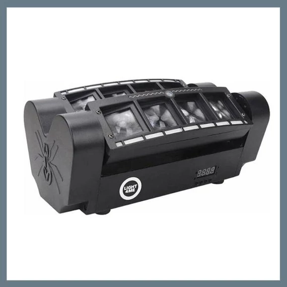 Spider Strobo Laser – Effetto luce LED con laser e fasci mobili – Mod. DLS-10