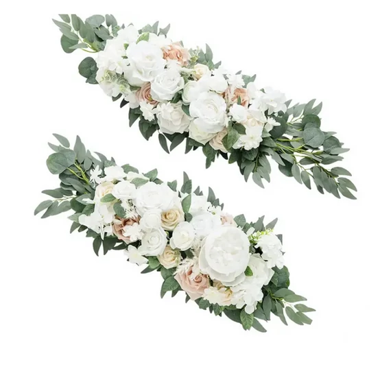 Set Decorativo di Fiori Artificiali in Seta per Matrimonio – 2 pezzi, 75 x 35 cm LN1640130