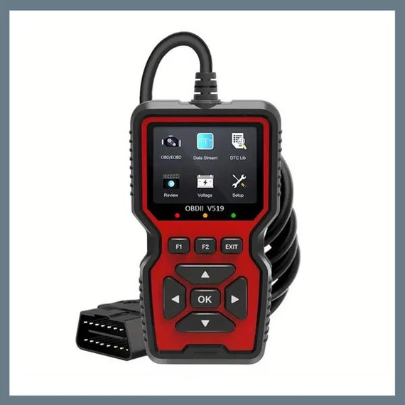 Scanner Diagnostico OBD2 V519 – Lettore Codici Professionale per Errori Motore e Dati in Tempo Reale QR10179