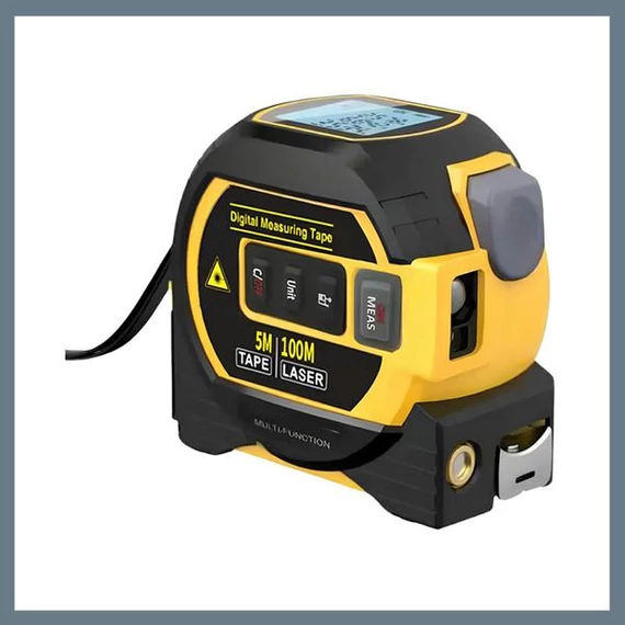 Telemetro Laser MIGPRC da 100 m con Metro a Nastro in Acciaio da 5 m – YQ05674-100