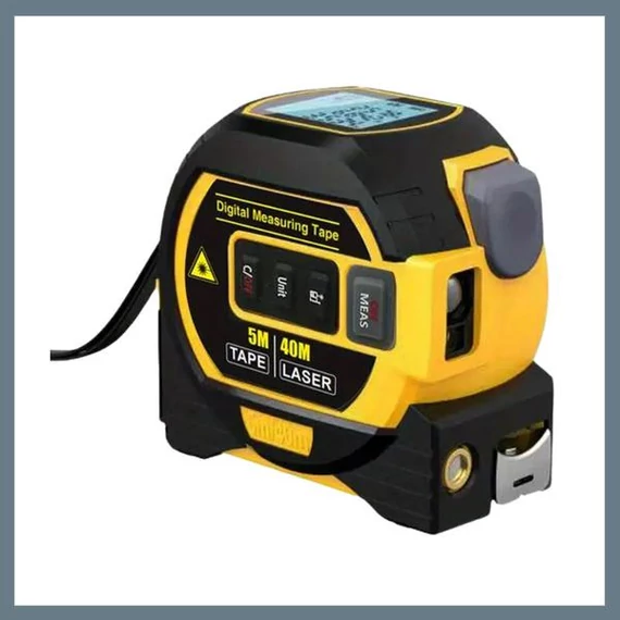 Telemetro Laser MIGPRC da 40 m con Metro a Nastro in Acciaio da 5 m – YQ05674-40