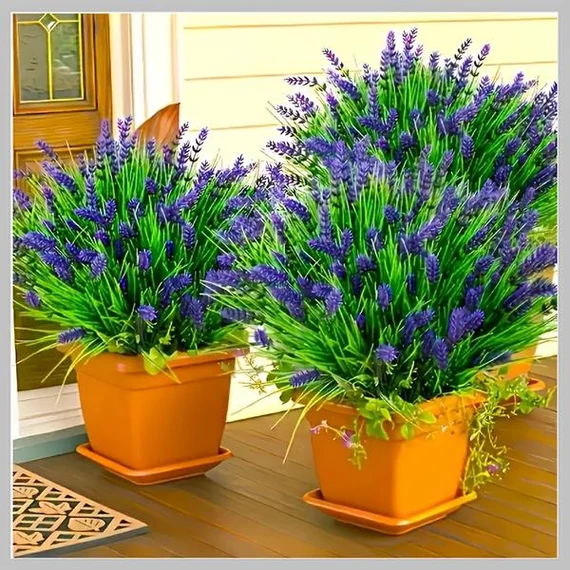 10 Steli di Lavanda Artificiale Decorativa BW1232680