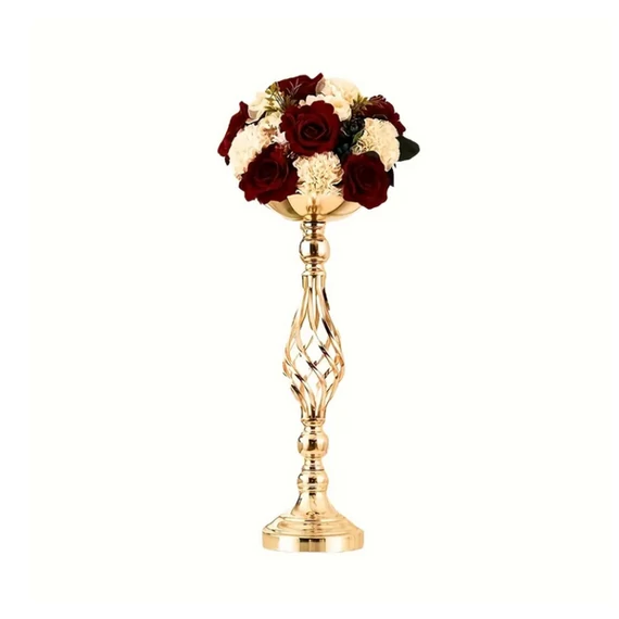 Candelabro Decorativo in Metallo Dorato – 53 cm JK1215466-1