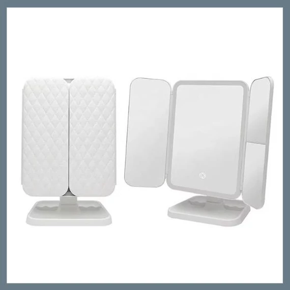Specchio cosmetico LED con zoom, illuminazione, touch e USB – Mod. TVJ-103