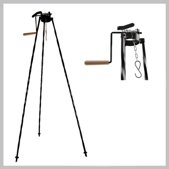 Perfect Home – Treppiede da giardino con verricello, 120 cm – 16658
