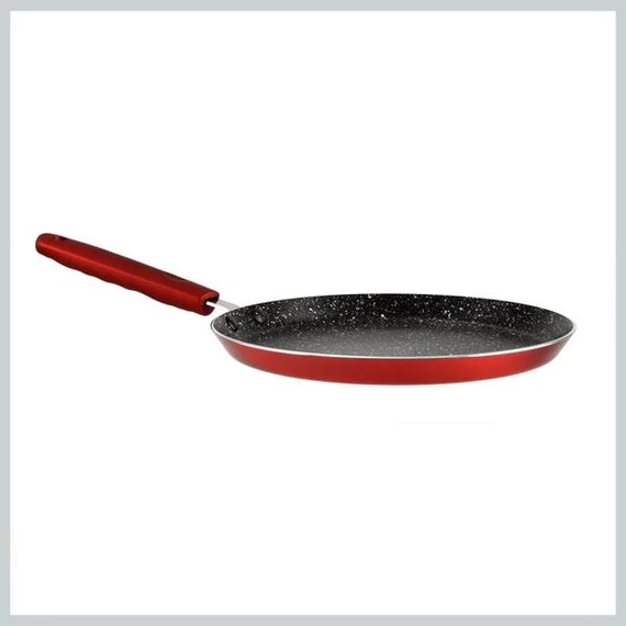 Perfect Home Metal Red Line – Padella per crêpe antiaderente in alluminio, 24 × 2 cm, per induzione – 19069