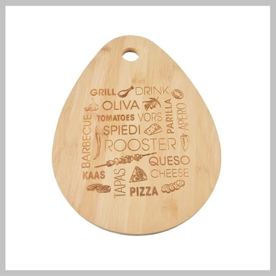 Tagliere e vassoio in bambù Perfect Home – 35 × 25 cm – Modello 14006