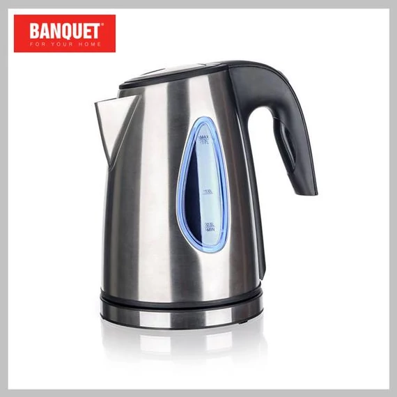 Bollitore elettrico in acciaio inox ACTIVER FINNO – 1,7 litri, 1850–2200W – Modello 14012001-B