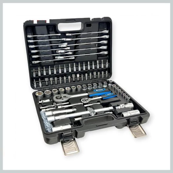 Set di chiavi a bussola Hitman HA-0065 – 123 pezzi con chiavi combinate a cricchetto
