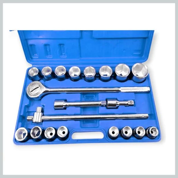 Set di Chiavi a Bussola Hitman HT-6894 – 21 Pezzi, Teste Esagonali da 19 a 50 mm