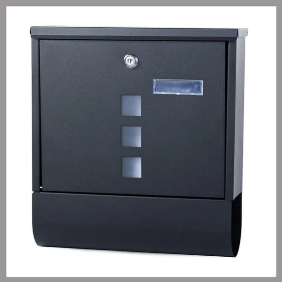 Cassetta postale in acciaio inox – nera – 01477