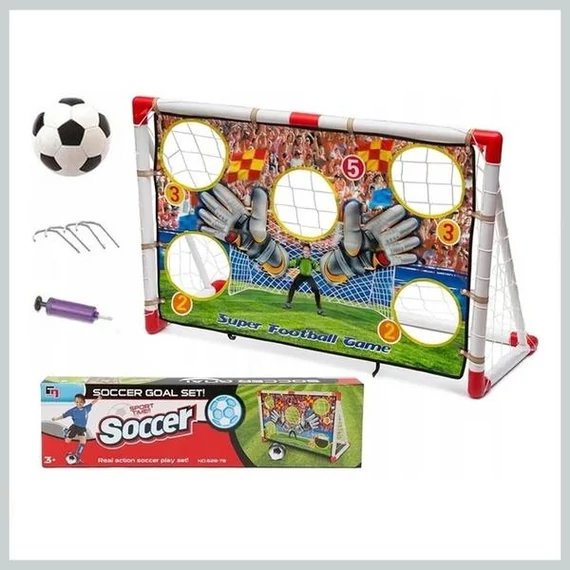 Set da calcio con bersagli – porta 120 × 74 cm – 047365