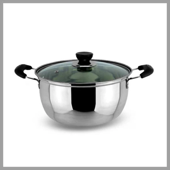 Casseruola in acciaio inox con coperchio in vetro Victor 2 L V-RZL20s – 20 cm