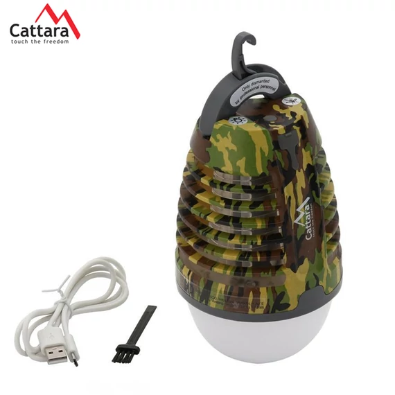 CATTARA PEAR ARMY – Lampada ricaricabile + zanzariera UV impermeabile IPX4 – 13179