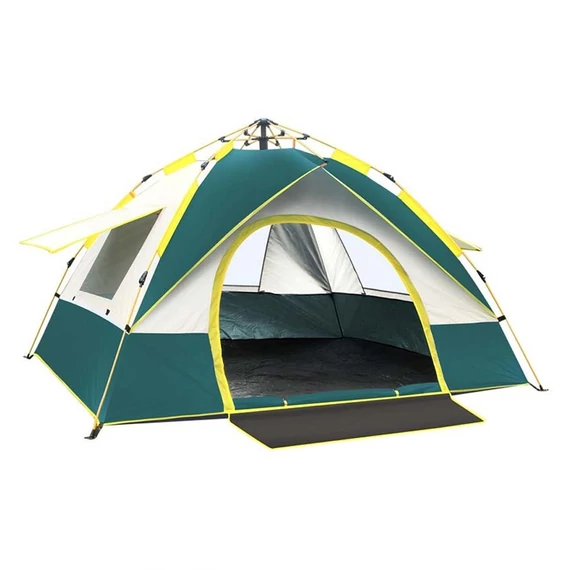 Tenda da Campeggio Automatica per 4 Persone – 200 × 200 × 135 cm | Compatta e Impermeabile holm3907