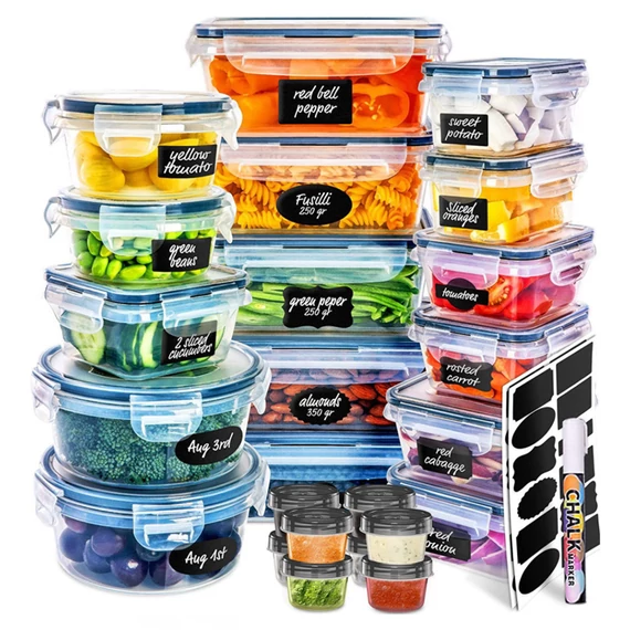 Set Contenitori per Alimenti Homeland – 24 Pezzi, Ermetici e Versatili holm8390