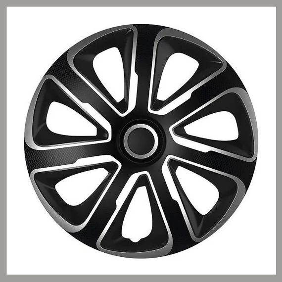 Set Copricerchi LIVORNO 14 Pollici – Argento/Nero 32527