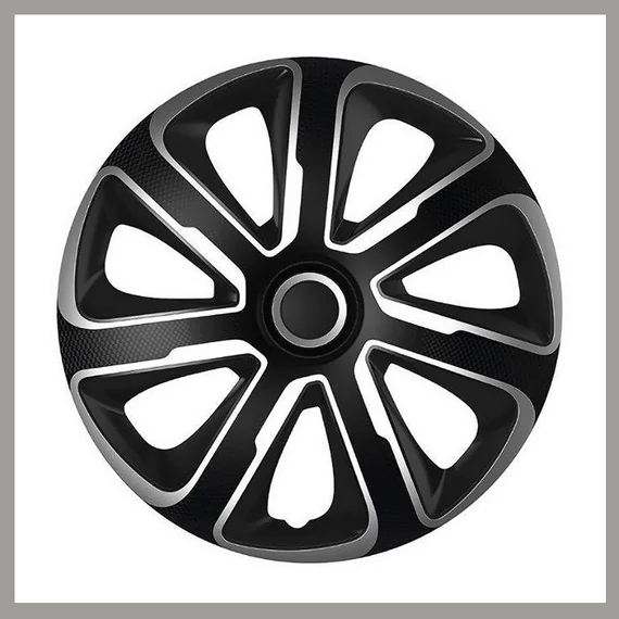 Set Copricerchi LIVORNO 15 Pollici – Argento/Nero 32528
