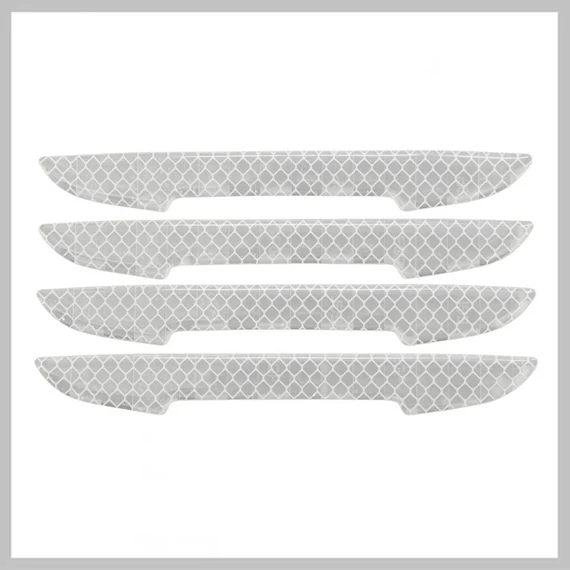 Paracolpi Adesivi per Portiera Auto DELTA – Argento, Set da 4 Pezzi 34312