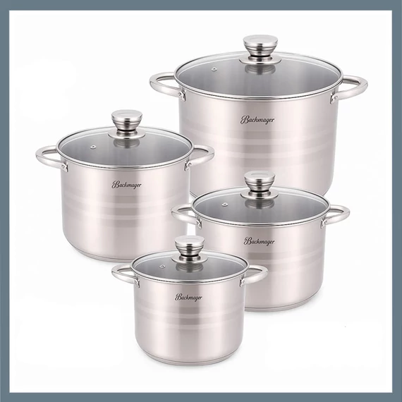 Set di Pentole Bachmayer 8 Pezzi – Modello BM-193