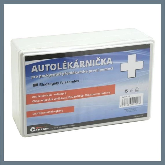Kit di Pronto Soccorso in Plastica – Misura I – Conforme al Decreto 206/2018 (MK) 91519