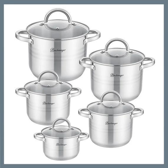 Set di Pentole Bachmayer 10 Pezzi BM-15797