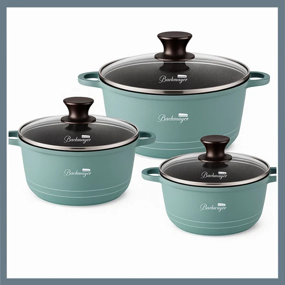 Set di Pentole Verdi Bachmayer 6 Pezzi BM-7896