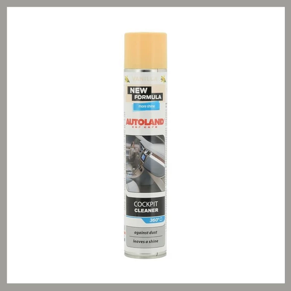 Spray Lucidante per Cruscotto Autoland – Profumo di Vaniglia, Effetto Lucido – 00162