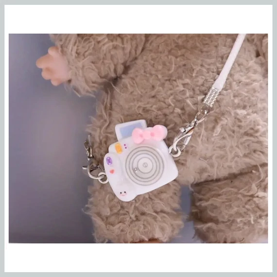 Mini Fotocamera Bianca per Figura LABUBU – EX3945581-f